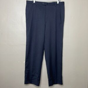 EXECUTIVE COLLECTION Trouser Pants Gray WOOL Pleated Career Wear NWT 37